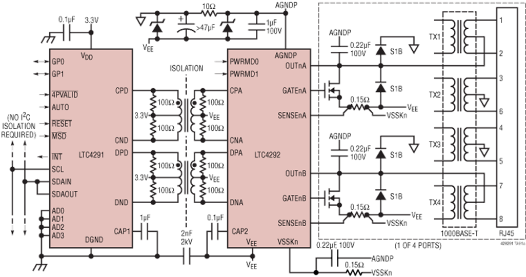 LTC4292-4291 Application Circuit