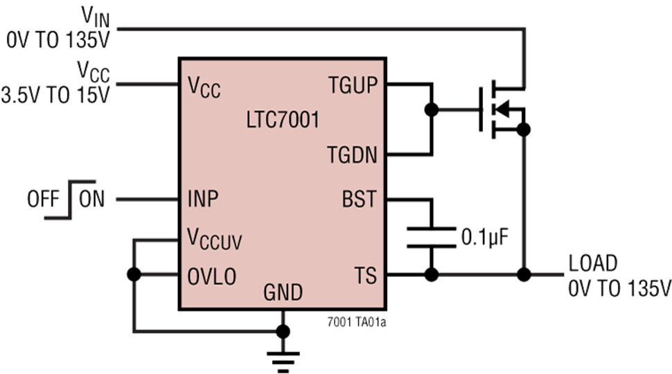 LTC7001 Application Circuit