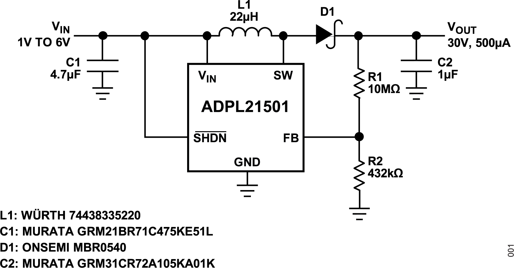 ADPL21501 Typical Application