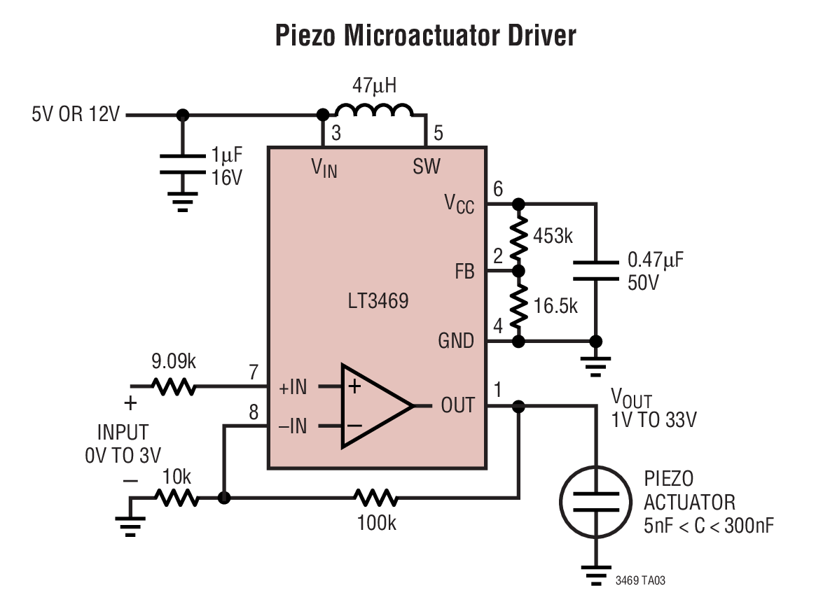 Piezo Microactuator Driver