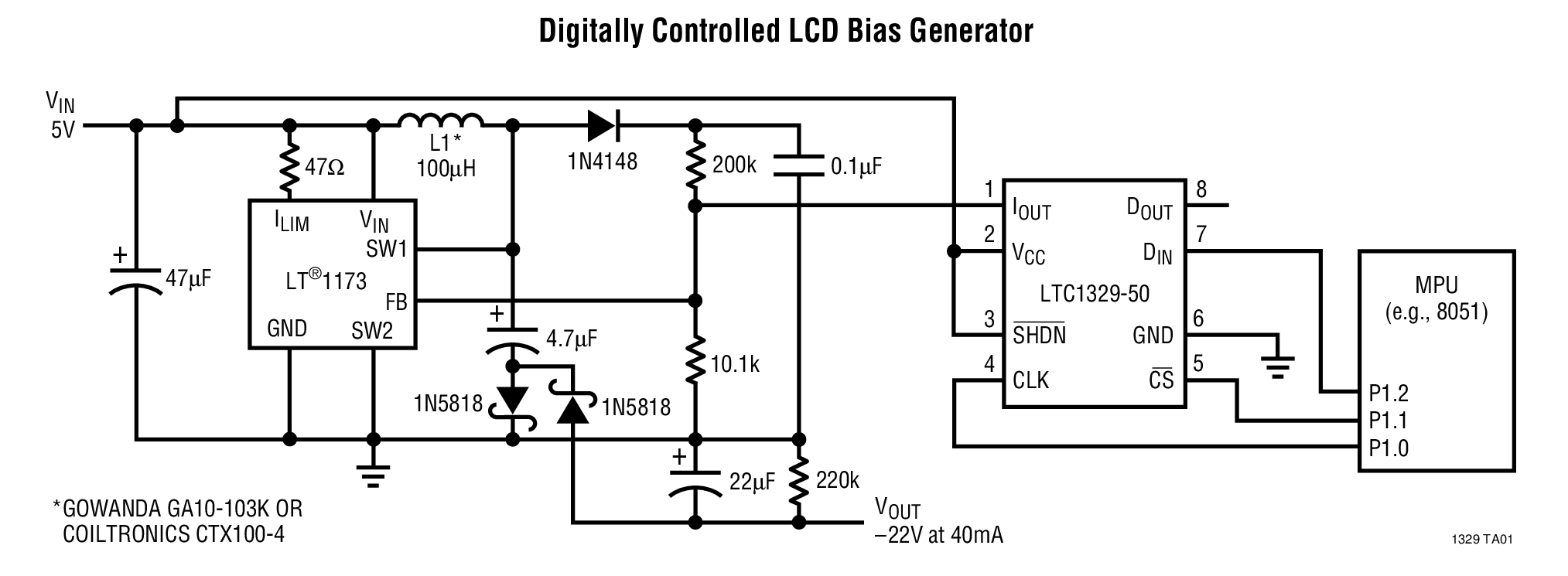 Digitally Controlled LCD Bias Generator