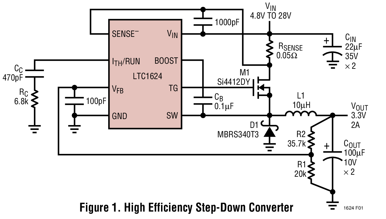 High Efficiency Step-Down Converter