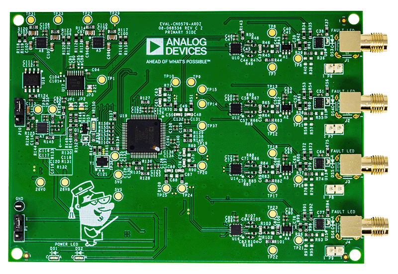 EVAL-CN0579-ARDZ Evaluation Board - Top View