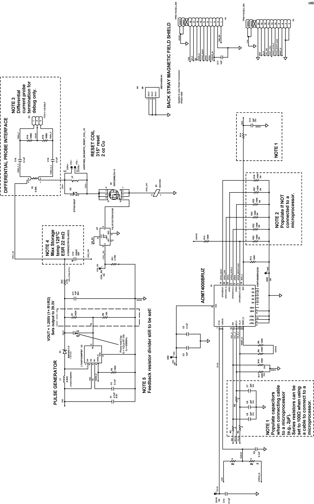 Figure 1. Circuit Diagram Illustrating the Use of a Pulse Generator and Coil for GMR Sensor Magnetic Reset