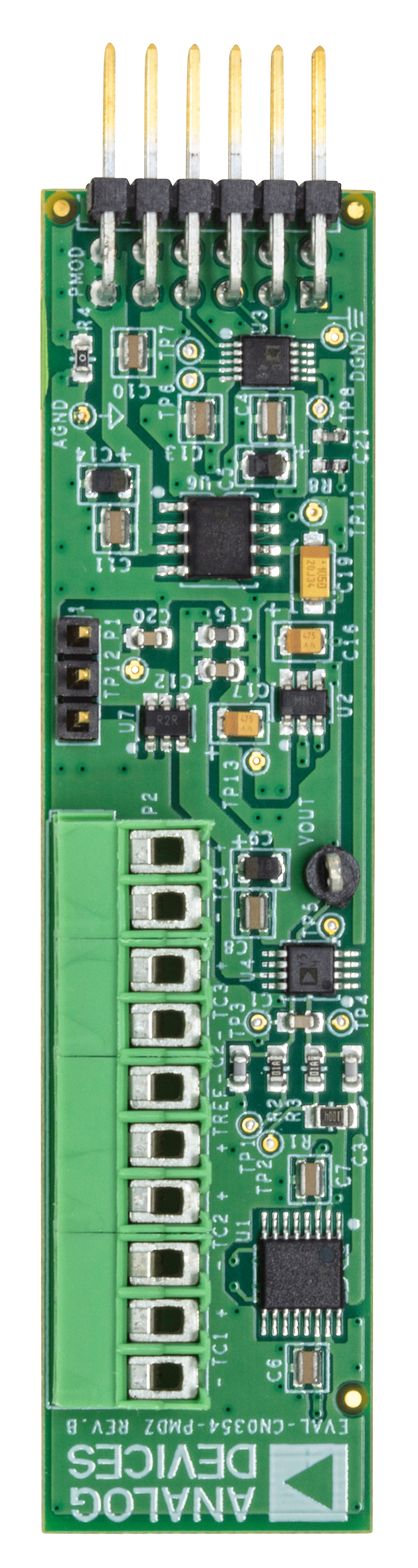 EVAL-CN0354-PMDZ Evaluation Board - Top View