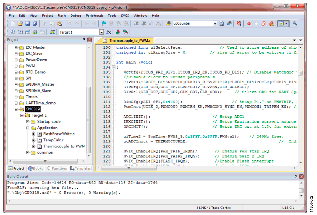 Source Files Viewed with Keil μVision4. 11386-002