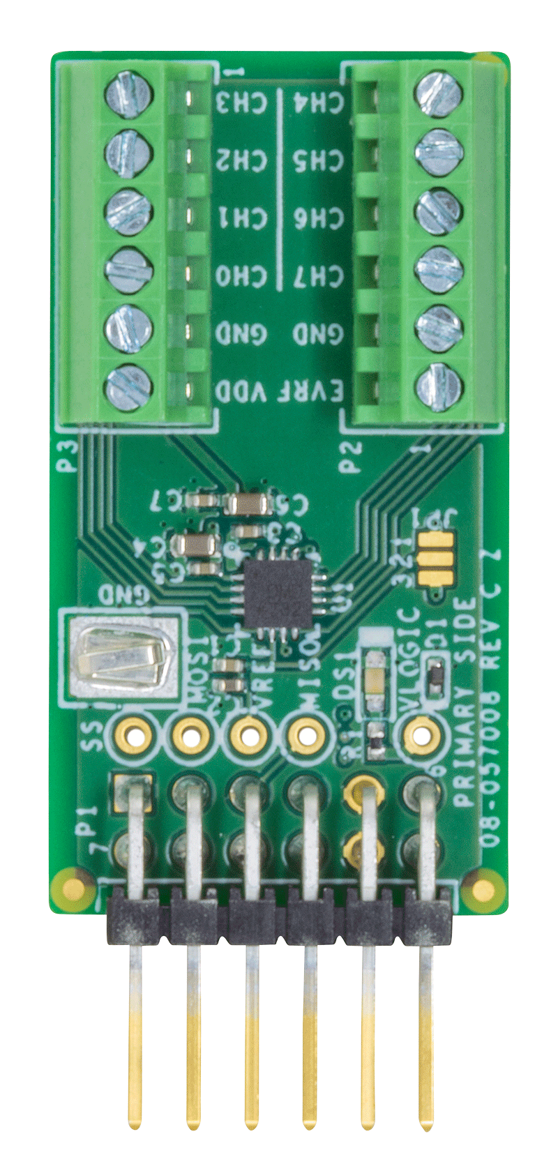 EVAL-AD5592R-PMDZ Evaluation Board - Top View