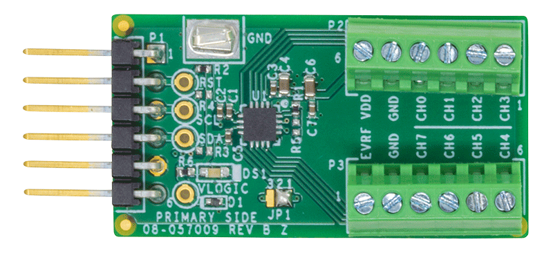 EVAL-AD5593R-PMDZ Evaluation Board - Top View