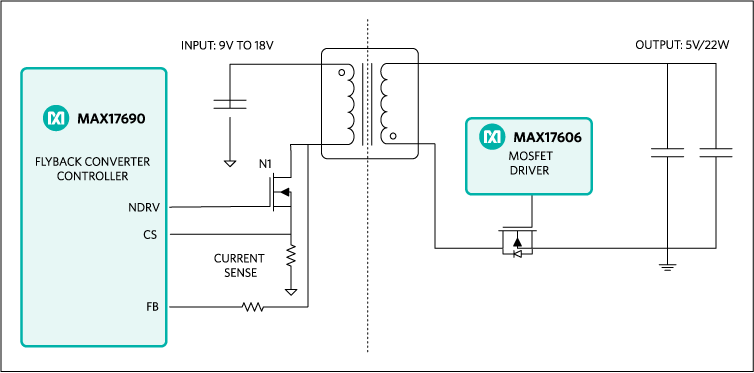Figure 1. The MAXREFDES124 reference design block diagram