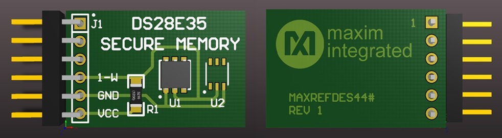 MAXREFDES44 DS28E35 Peripheral Module (top and bottom)