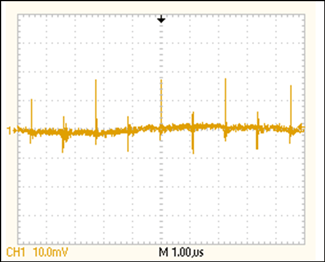 Figure 12. Noise for VIN = 15V, VOUT = 15V, IOUT = 90mA = maximum load.