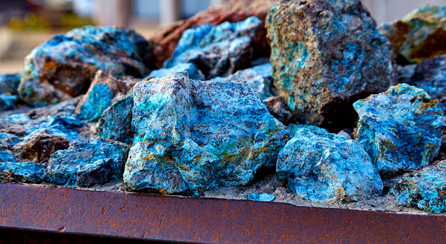 Blue cobalt pieces
