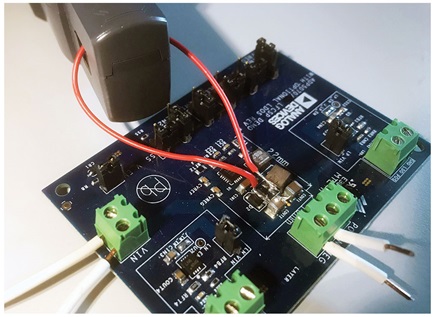 Figure 2. Practical setup for inductor current measurement.