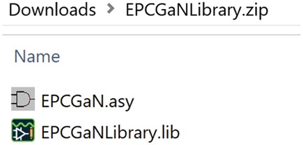 Figure 3. Downloaded library files from EPC.