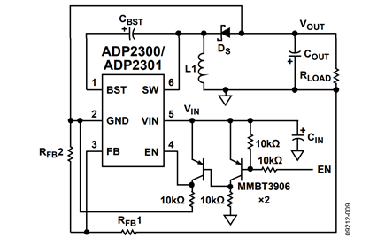 Figure 9. Level Shifting Circuit for the Enable Input 