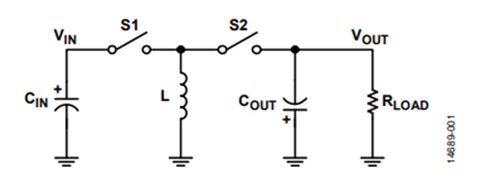Figure 1. Simplified Buck-Boost Topology.