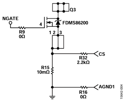 Figure 7. Kelvin sensing of CS signal.