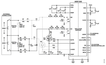 Figure 3. Simplified schematic of the application circuit