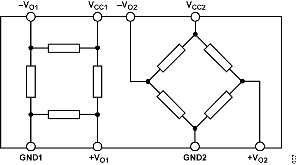 Figure 7. AA745 Dual Wheatstone Bridge Configuration.