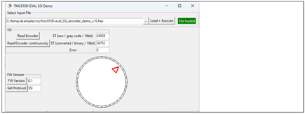 Figure 4. GUI in Python for testing the firmware implementation