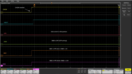 Figure 2. Slide-switch in ON-position with CHGIN inserted