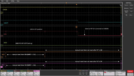 Figure 5. Slide-switch in OFF position with CHGIN inserted and an external FET connected at nEN