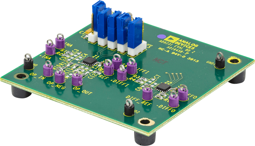 AD8231 evaluation board (angle)