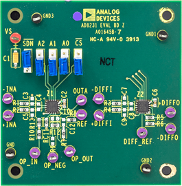 AD8231 evaluation board (top)