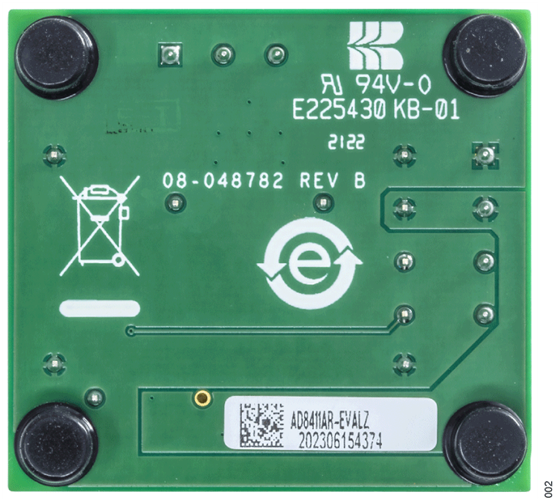 AD8411AR-EVALZ Evaluation Board Bottom View