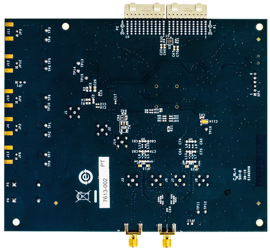 AD9125-M5375-EBZ Evaluation Board - Bottom View