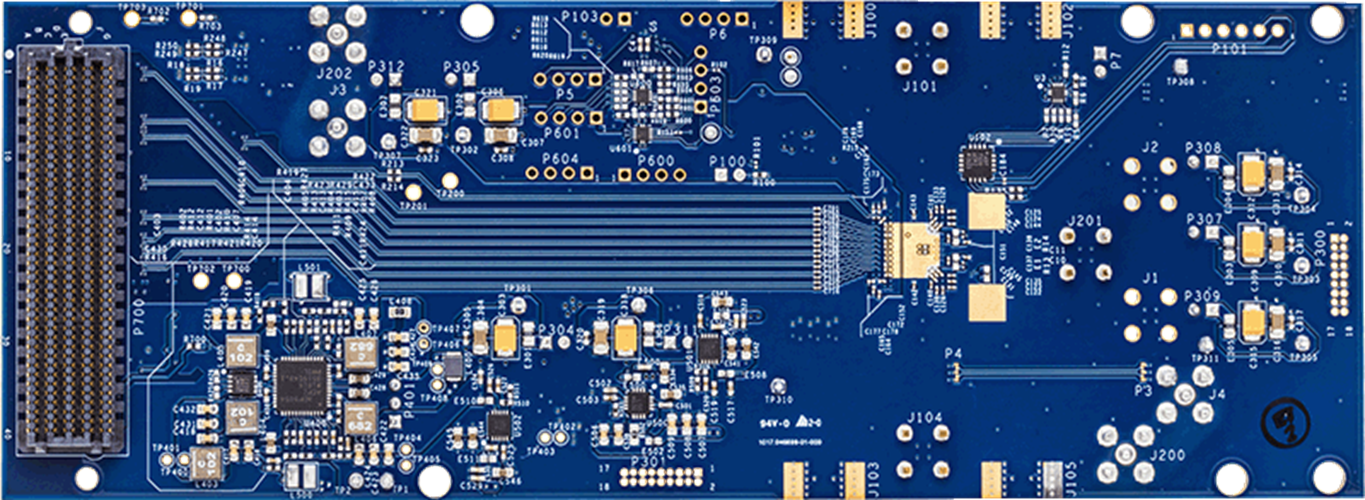 AD9208-3000 Evaluation Board - Bottom View