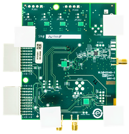 Dual 10-16 bit 20-125MSPS ADC Evaluation Board - Bottom View