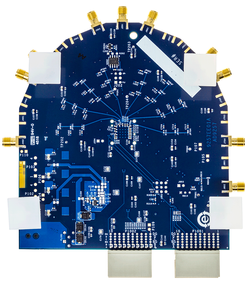 AD9257-65EBZ Evaluation Board - Bottom View