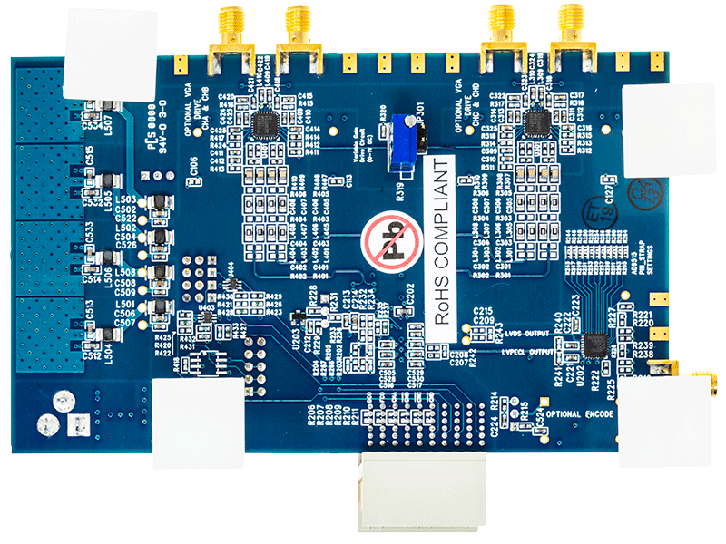 AD9259-50EBZ Evaluation Board - Bottom View