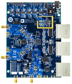 Dual 10-16 bit 20-125MSPS ADC Evaluation Board - Top View