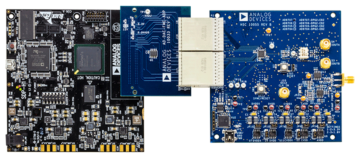 AD970x Evaluation Board - Top View