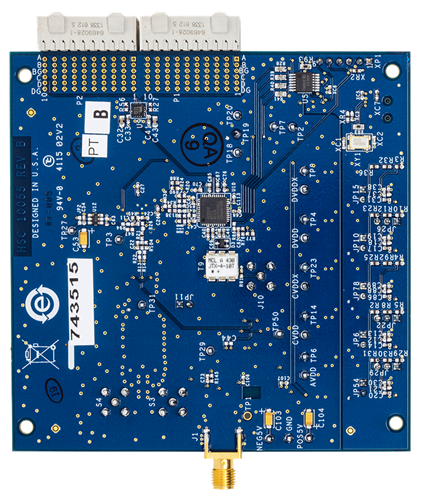 AD970x Evaluation Board - Bottom View