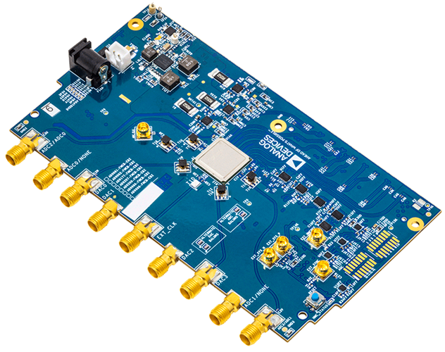 AD998x Evaluation Board - Angle View