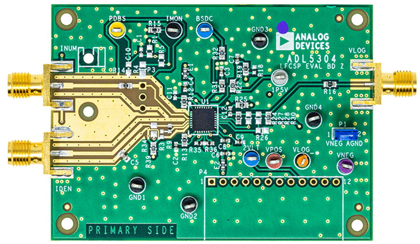 ADL5304 Evaluation Board - Top View