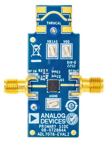 ADL7078 Evaluation Board - Top