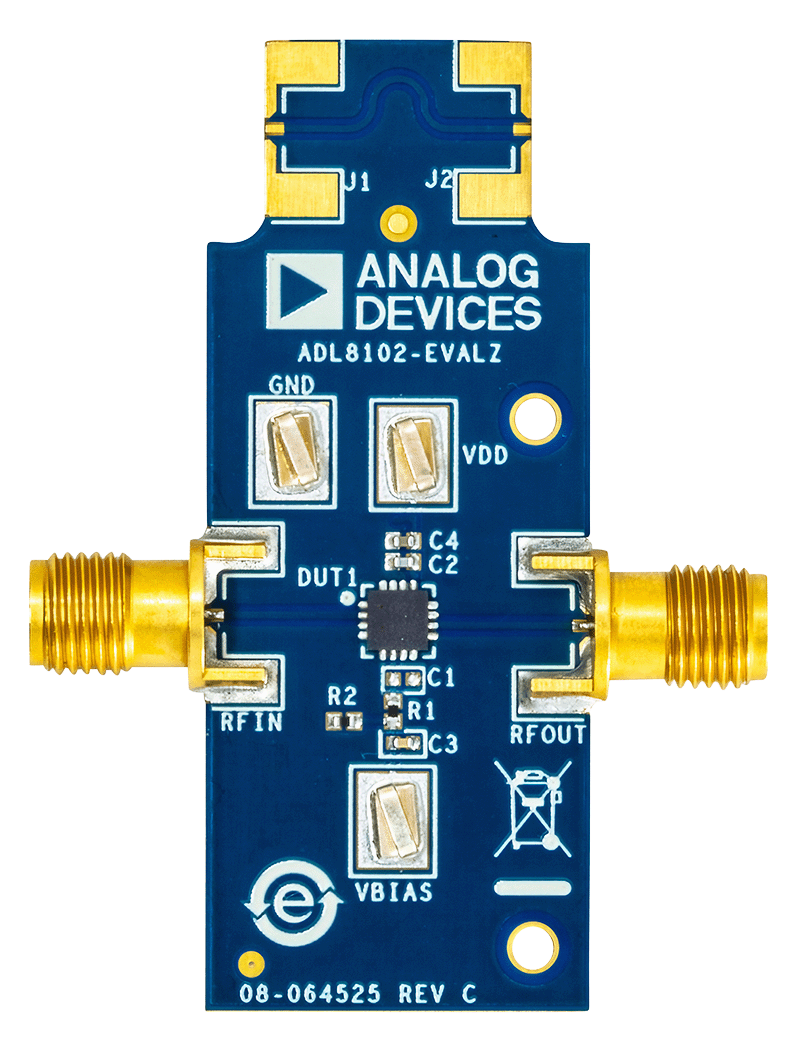 ADL8102 Evaluation Board - Top