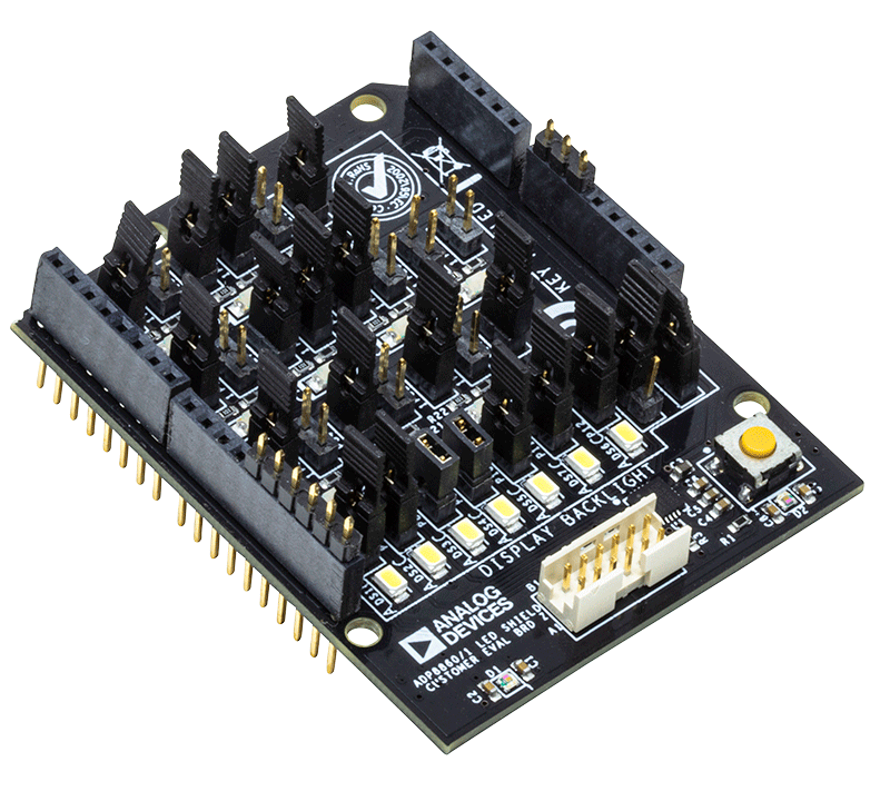ADP8860SHIELD Evaluation Board - Angle View