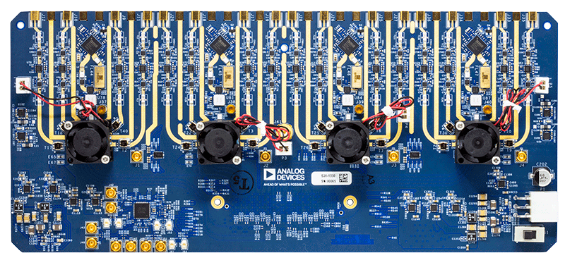 ADQUADMXFE1EBZ Evaluation Board - Top View