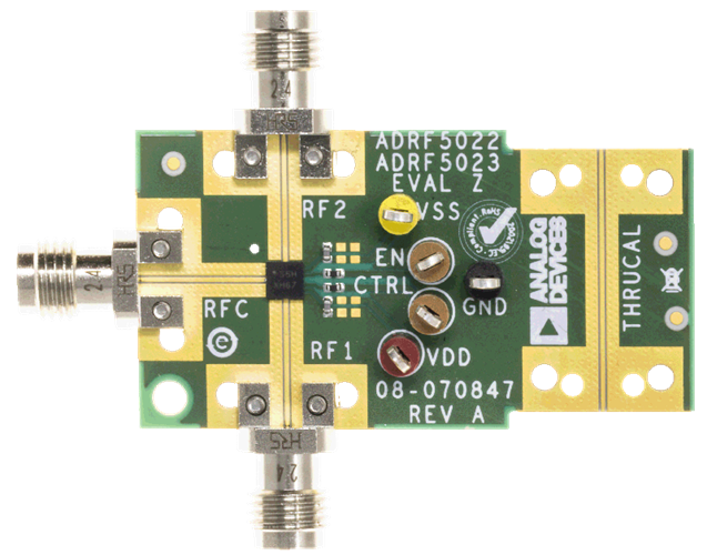 ADRF5023 Evaluation Board - Top