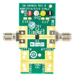 ADRF5714/ADRF5715  Evaluation Board - Top View