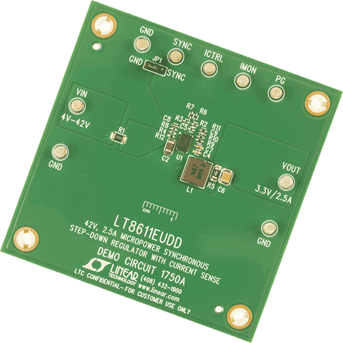 DC1750A-LT8611EUDD Demo Board