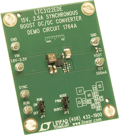 DC1764A-LTC3122EDE Demo Board