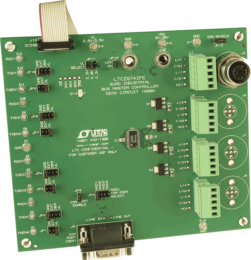 DC1880A-LTC2874IFE Demo Board