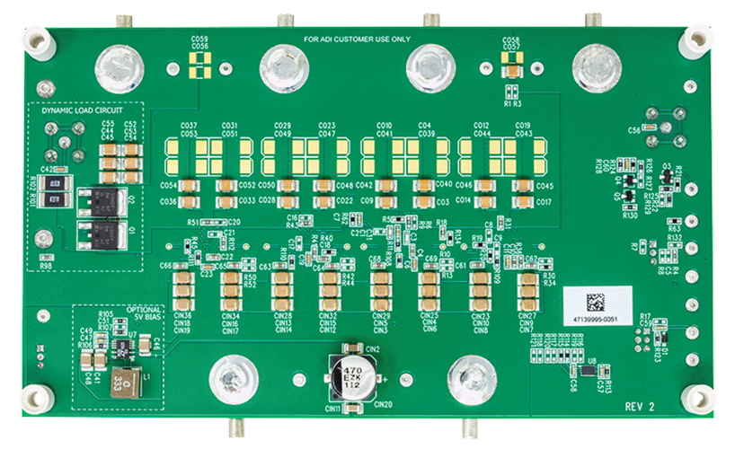 DC3195A-B Evaluation Board Photo Bottom Viiew