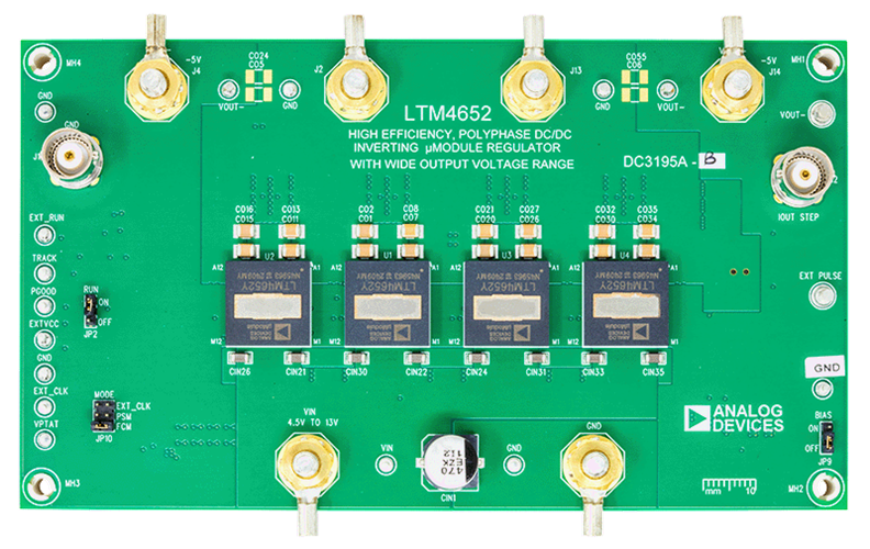 DC3195A-B Evaluation Board Photo Top View